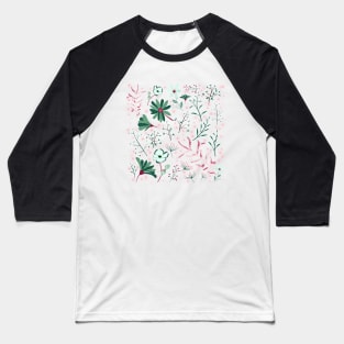 Green Fantasy Garden Baseball T-Shirt